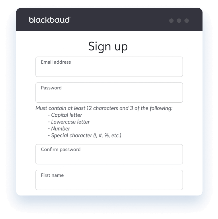 Sign Up for Blackbaud RE NXT