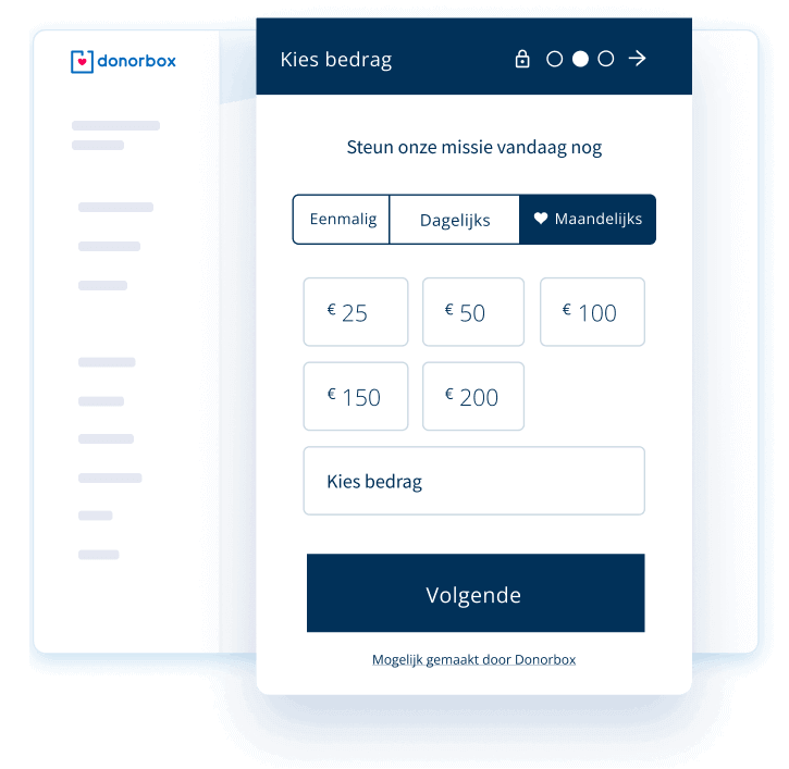 Maak binnen enkele minuten een professioneel donatieformulier
