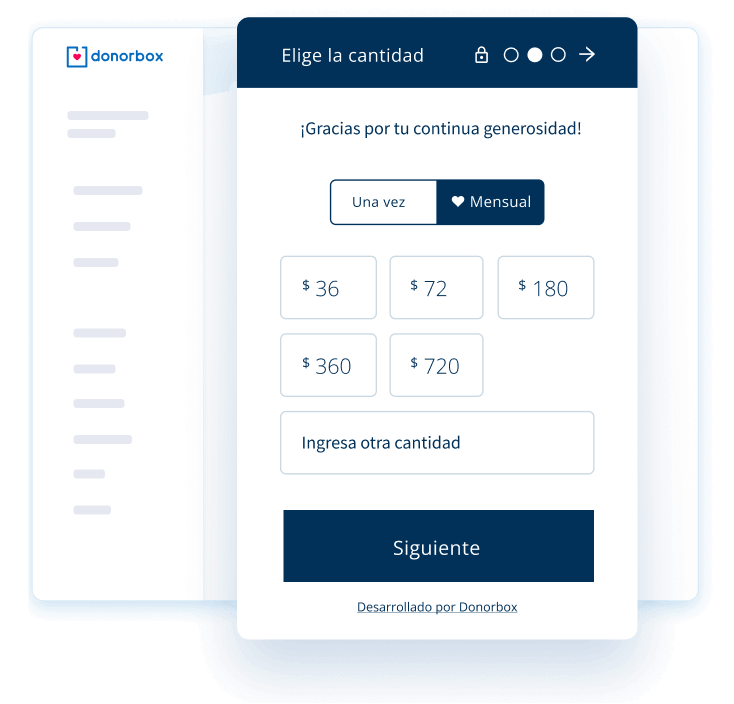 Crea un formulario de donación profesional en minutos