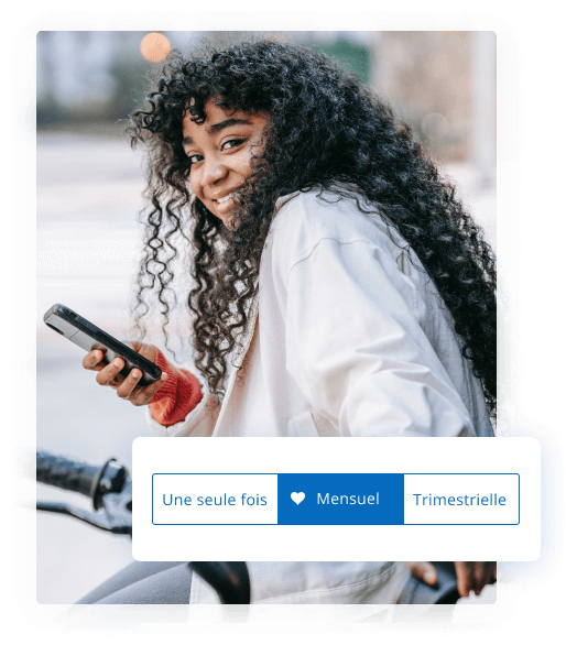 Les donateurs peuvent configurer des dons récurrents en moins de 2 minutes. Les donateurs peuvent configurer des dons récurrents en moins de 2 minutes.